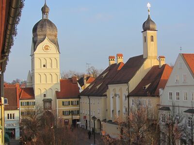 Blick in die Landshuter Straße bis zum Schönen Turm